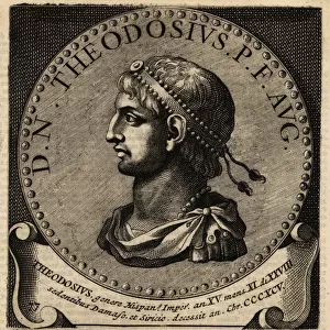 Portrait of Roman Emperor Theodosius I