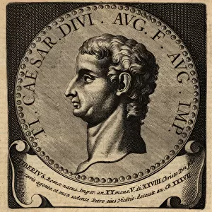 Portrait of Roman Emperor Tiberius