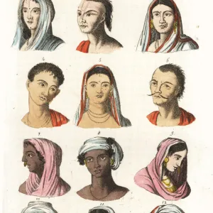 Portraits of different Indian castes