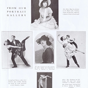 Portraits of various dancers