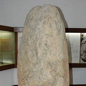 Portugal. Menhir of Piedra Longa. Neolithic Era. Archaeolog