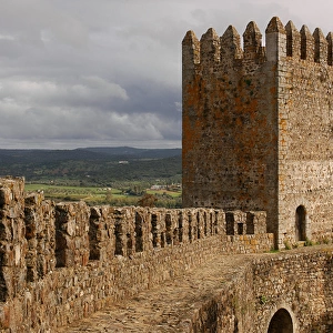 Portugal. Montemor-o-Novo. Walls of the Castle. Built in 13