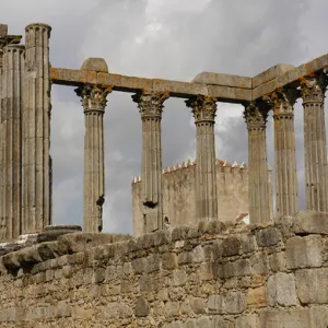 Portugal. Roman Temple of Evora. Corinthian style. 1st centu