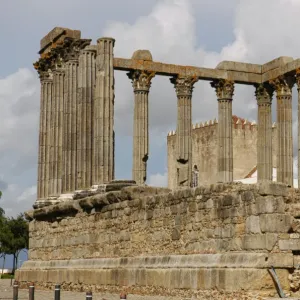 Portugal. Roman Temple of Evora. Corinthian style. 1st centu