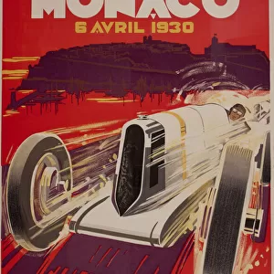 Poster, 2nd Grand Prix, Monaco, April 1930