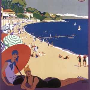 Poster advertising Antibes