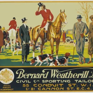 Poster advertising Bernard Weatherill Ltd