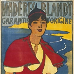 Poster advertising Blandy Freres madeira wine