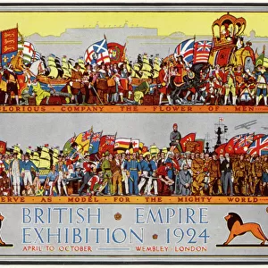 Poster advertising the British Empire Exhibition 1924