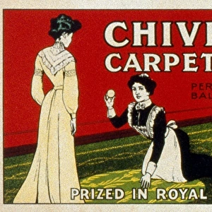 Poster advertising Chivers Carpet Soap