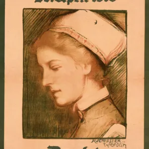 Poster advertising a collection for nurses