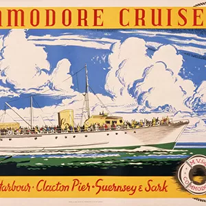 Poster advertising Commodore Cruises