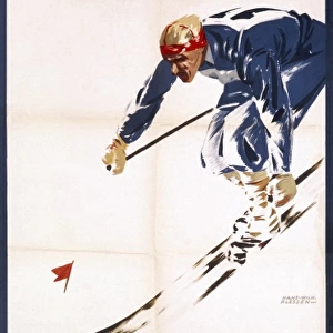 Poster advertising Germany for winter relaxation