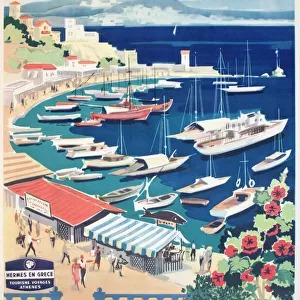 Poster advertising holidays in Greece