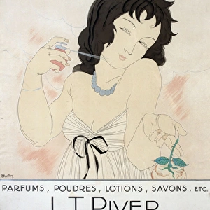 Poster advertising L T Piver cosmetics