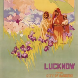 Poster advertising Lucknow, India