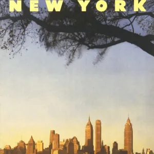 Poster advertising New York by rail