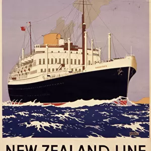 Poster advertising New Zealand Line