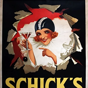 Poster advertising Schicks aperitif