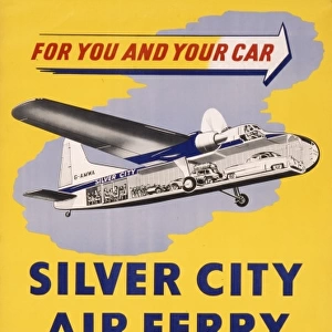 Poster advertising Silver City Air Ferry