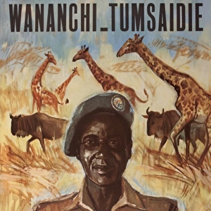 Poster advertising Tanganyika National Parks