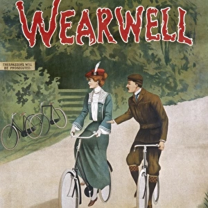 Poster advertising Wearwell cycles