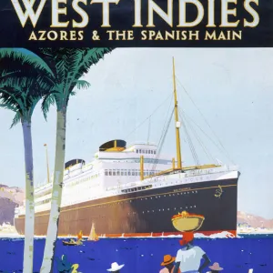 Poster advertising White Star to the West Indies