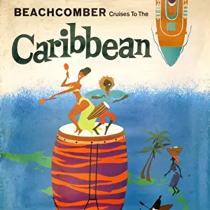 Poster, Beachcomber Cruises to the Caribbean