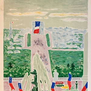 Poster, Champs Elysees, Paris, France