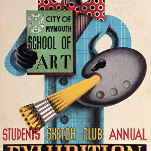 Poster, City of Plymouth School of Art, Annual Exhibition