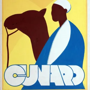 Poster, cruises to Egypt via Cunard