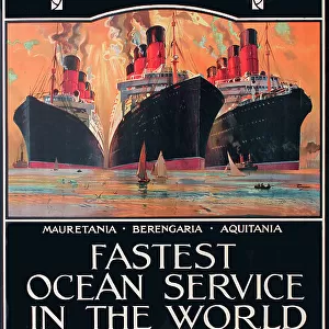 Poster, Cunard Line