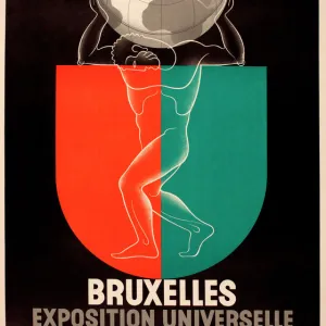 Poster design, Brussels International Exhibition