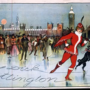 Poster, Dick Whittington on ice