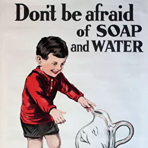 Poster, Don t be afraid of Soap and Water