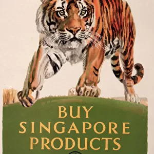 Poster encouraging people to Buy Singapore Products