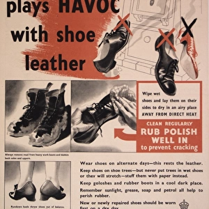 Poster: Heat plays havoc with shoe leather