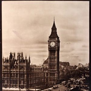 Poster of Houses of Parliament and Big Ben, London