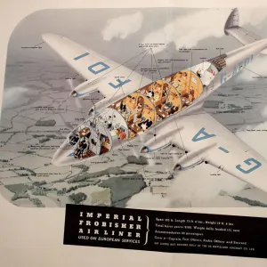 Poster, Imperial Frobisher Airliner