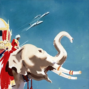 Poster, Indian Air Force jets with elephant