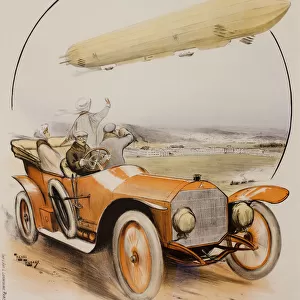 Poster, Mercedes cars