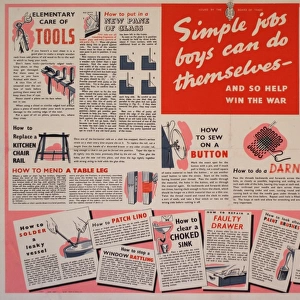 Poster: Simple jobs boys can do themselves
