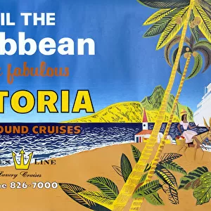 Poster, Victoria luxury cruises to the Caribbean
