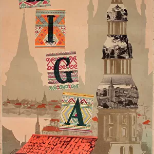 Poster, Visit the USSR, Riga