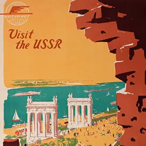 Poster, Visit the USSR, Stalingrad, via Intourist