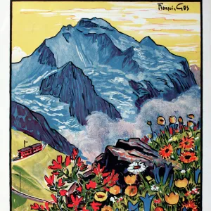 Poster, Wengernalp Jungfrau Railway, Switzerland