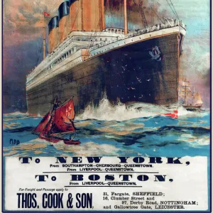 Poster - White Star Line liners RMS Titanic and RMS Olympic