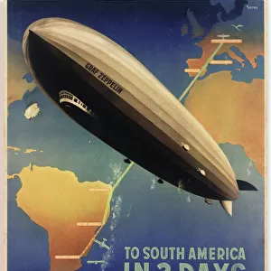 Poster, Zeppelin to South America