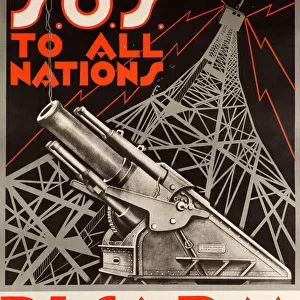 Postwar poster, SOS To All Nations, Disarm