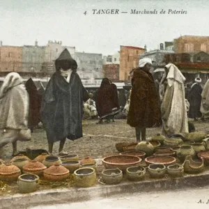 Pottery Seller - Tangiers, Morocco